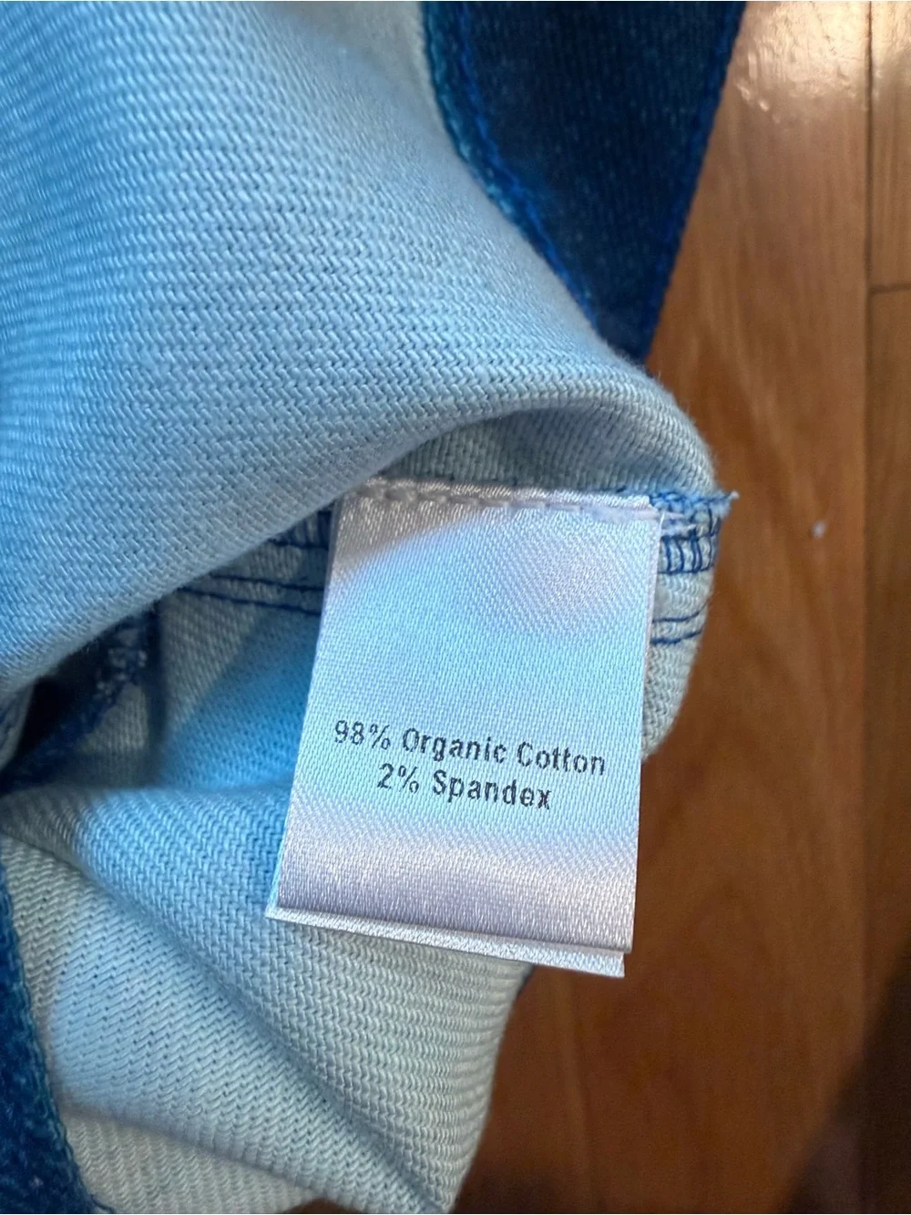 THEME Vibrant Blue Cropped Denim Jacket
